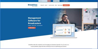 Broadview Software Website Design home page