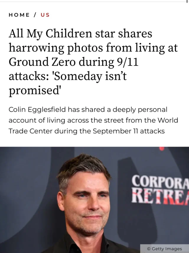 @colinegglesfield opens up about his experience living at Ground Zero during 9/11 and shares personal photos from that time.Read his story in @hellocanadamag (also linked on our story)
#colineggelsfield #pr #911memorial