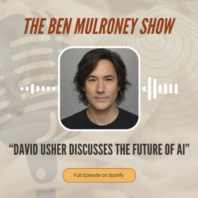 A great conversation on The @benmulroneyshow 🎙️@davidusher joined Ben Mulroney to discuss the future of AI and the importance of using it thoughtfully and responsibly.Thank you to Ben and the team for the opportunity to share insights on such an important and timely topic.Listen to the full conversation on Spotify! 🎧#aipodcast #podcasts